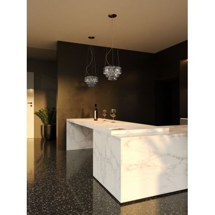 MAXLIGHT P0259 - Lühter MONACO 9xG9/40W/230V d. 42 cm läikiv kroom