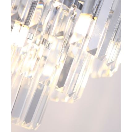 MAXLIGHT P0259 - Lühter MONACO 9xG9/40W/230V d. 42 cm läikiv kroom