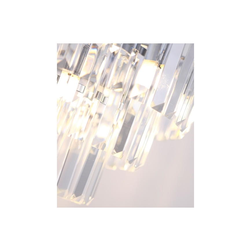 MAXLIGHT P0259 - Lühter MONACO 9xG9/40W/230V d. 42 cm läikiv kroom
