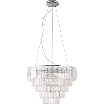 MAXLIGHT P0260 - Lühter MONACO 15xG9/40W/230V d. 60 cm läikiv kroom