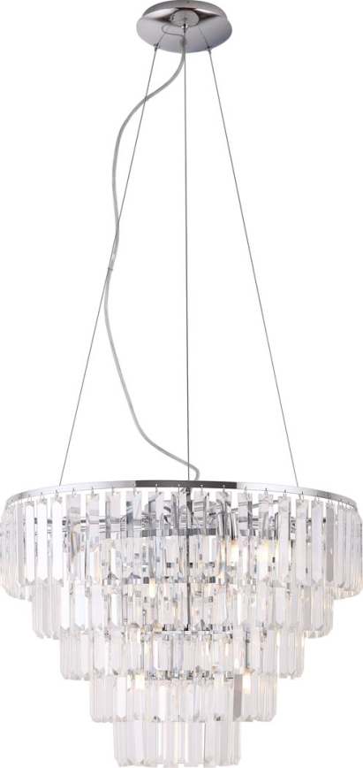 MAXLIGHT P0260 - Lühter MONACO 15xG9/40W/230V d. 60 cm läikiv kroom