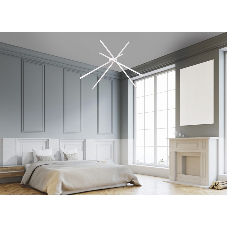 MAXLIGHT P0270 - LED Lühter ÄMBLIK LED/33W/230V valge
