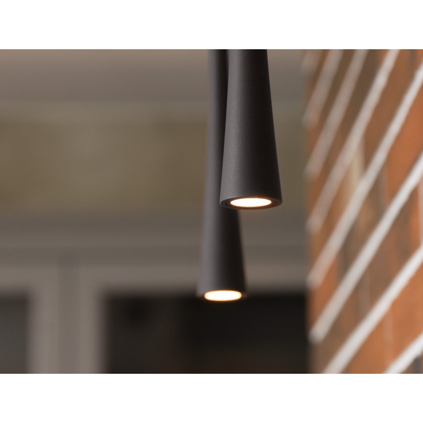 MAXLIGHT P0372 - LED Lühter KOHV LED/7W/230V d. 3 cm must