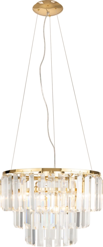 MAXLIGHT P0423 - Lühter MONACO 9xG9/40W/230V d. 42 cm kuldne