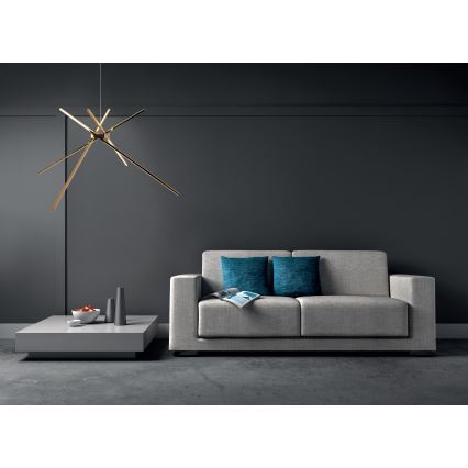 MAXLIGHT P0457 - LED Lühter ÄMBLIK LED/33W/230V kuldne