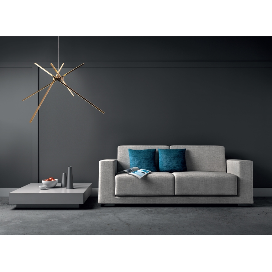 MAXLIGHT P0457 - LED Lühter ÄMBLIK LED/33W/230V kuldne