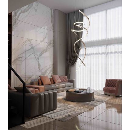MAXLIGHT P0482D - LED Hämardatav lühter RITZ LED/100W/230V d. 60 cm CRI 90 läikiv kroom