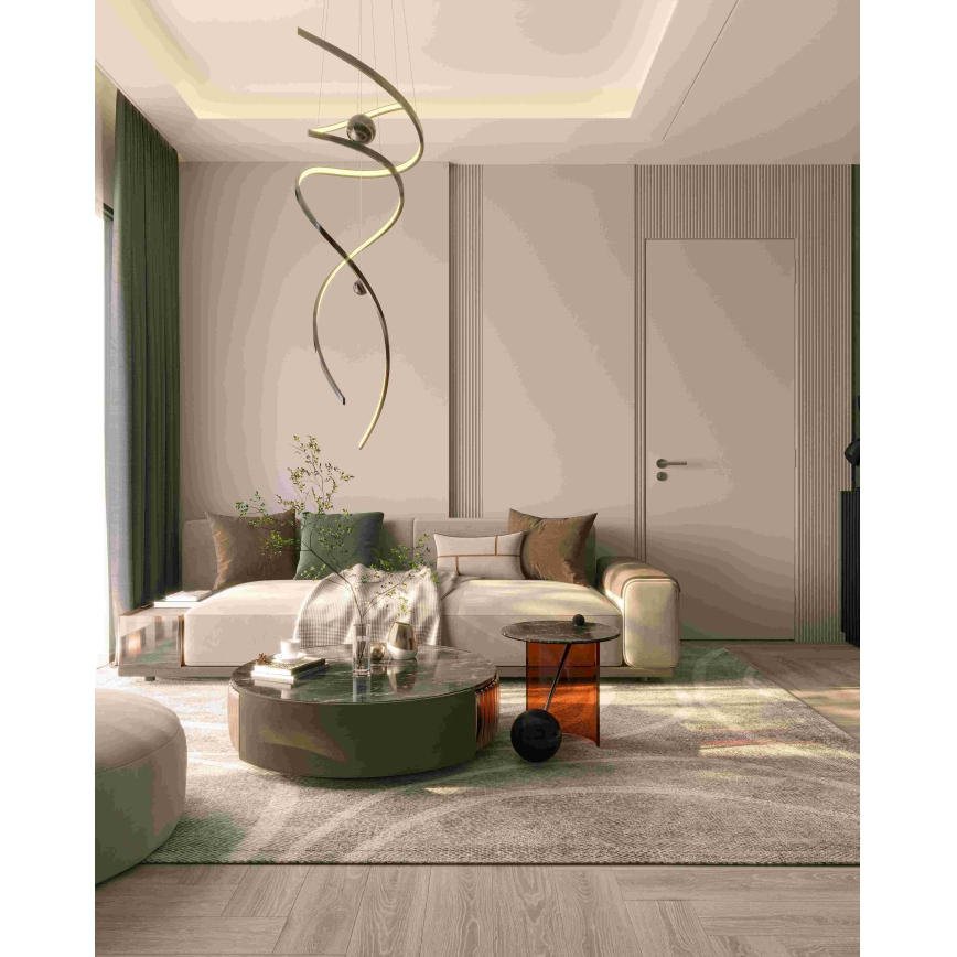 MAXLIGHT P0482D - LED Hämardatav lühter RITZ LED/100W/230V d. 60 cm CRI 90 läikiv kroom