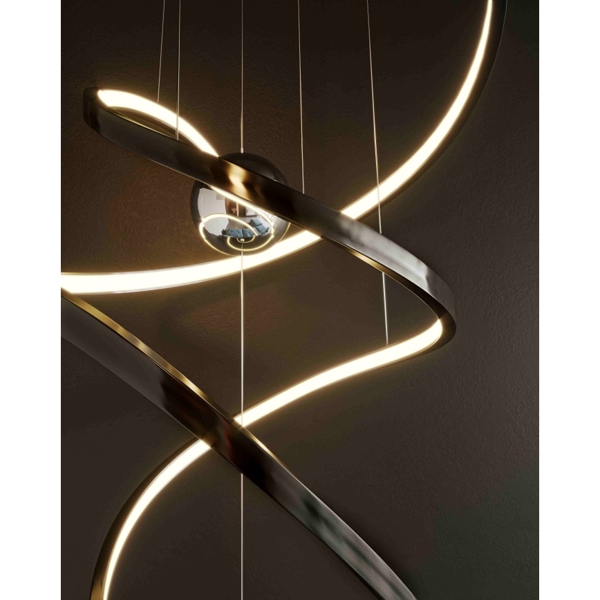 MAXLIGHT P0500D - LED Hämardatav lühter RITZ LED/100W/230V d. 60 cm CRI 90 must