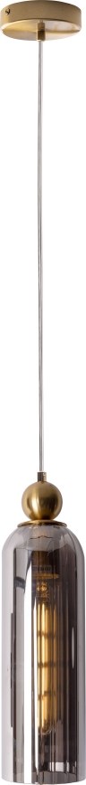 MAXLIGHT P0511 - Lühter CAMPANILA 1xE27/40W/230V d. 10 cm messing/hall