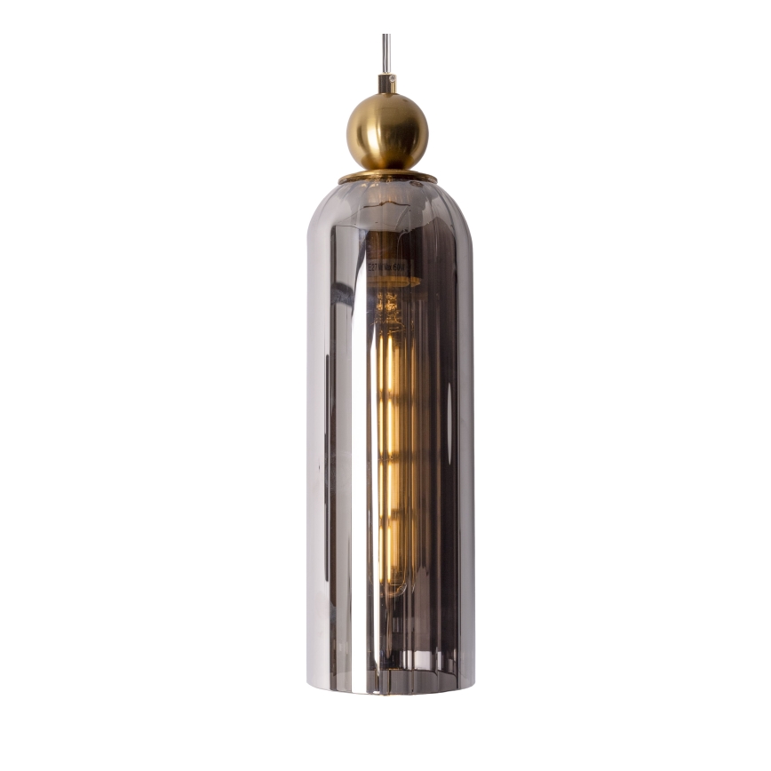 MAXLIGHT P0511 - Lühter CAMPANILA 1xE27/40W/230V d. 10 cm messing/hall