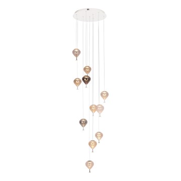 MAXLIGHT P0526D - LED Hämardatav lühter PALLONCINI 11xLED/6W/230V d. 45 cm läbipaistev/beež/suitsune