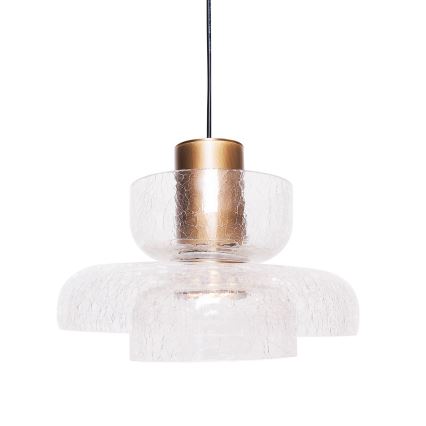 MAXLIGHT P0532 - LED Lühter SIGNATURE LED/8W/230V d. 22 cm messing/läbipaistev