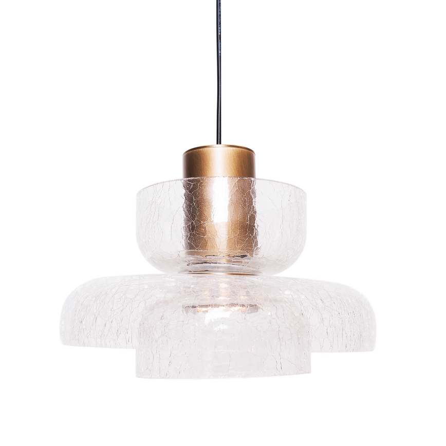 MAXLIGHT P0532 - LED Lühter SIGNATURE LED/8W/230V d. 22 cm messing/läbipaistev