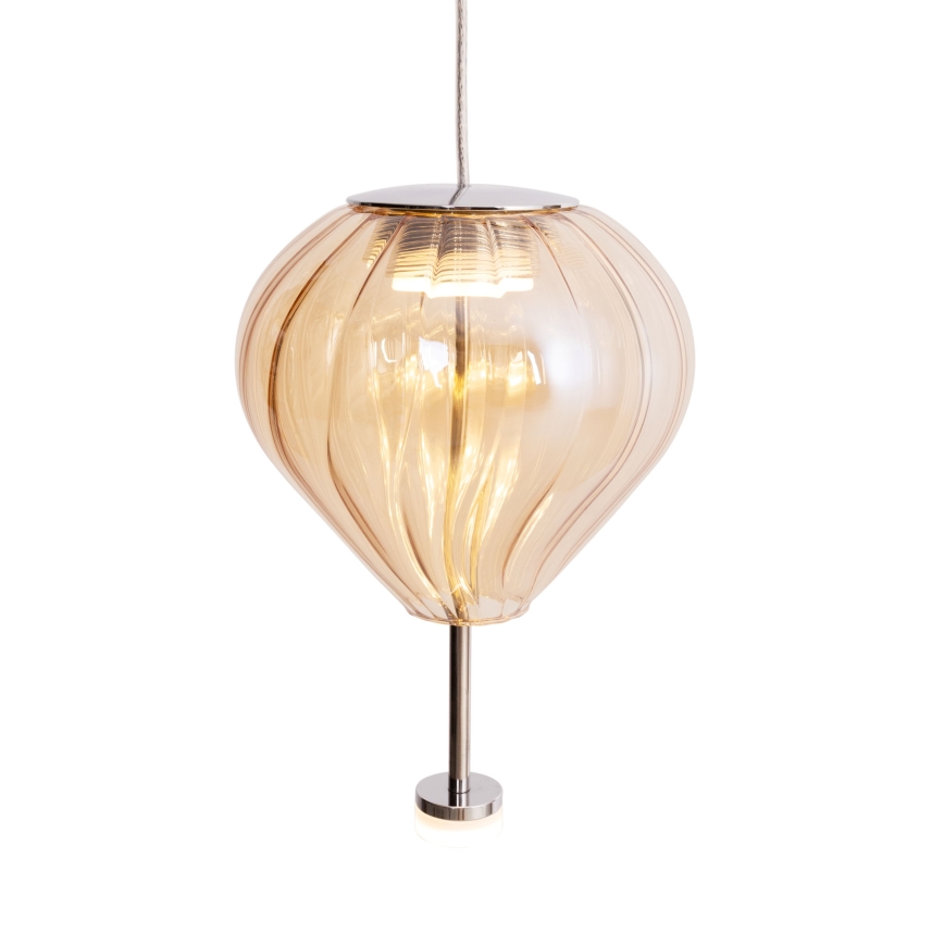 MAXLIGHT P0575 - LED Lühter PALLONCINI 2xLED/3W/230V d. 12 cm beež