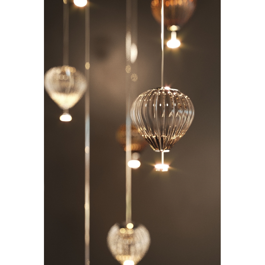 MAXLIGHT P0576 - LED Lühter PALLONCINI 2xLED/3W/230V d. 12 cm suitsune