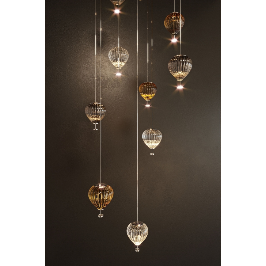 MAXLIGHT P0576 - LED Lühter PALLONCINI 2xLED/3W/230V d. 12 cm suitsune