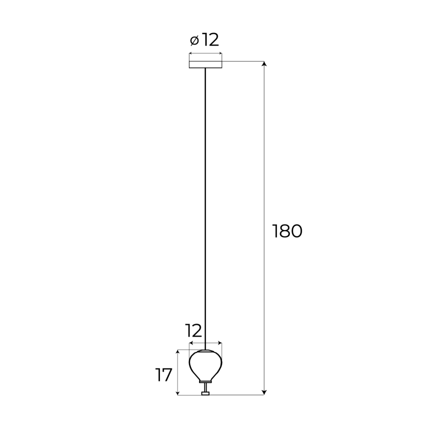 MAXLIGHT P0576 - LED Lühter PALLONCINI 2xLED/3W/230V d. 12 cm suitsune