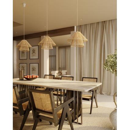 MAXLIGHT P0578 - Lühter AMALFI 1xE27/15W/230V d. 45 cm beež