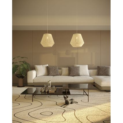 MAXLIGHT P0584 - Lühter PRASLIN 1xE27/15W/230V d. 44 cm beež
