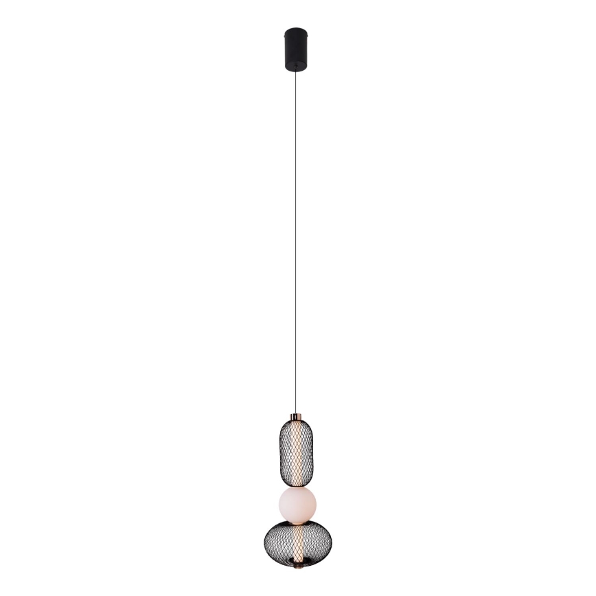 MAXLIGHT P0591 - LED Lühter BORA LED/10W/230V d. 22 cm valge/must