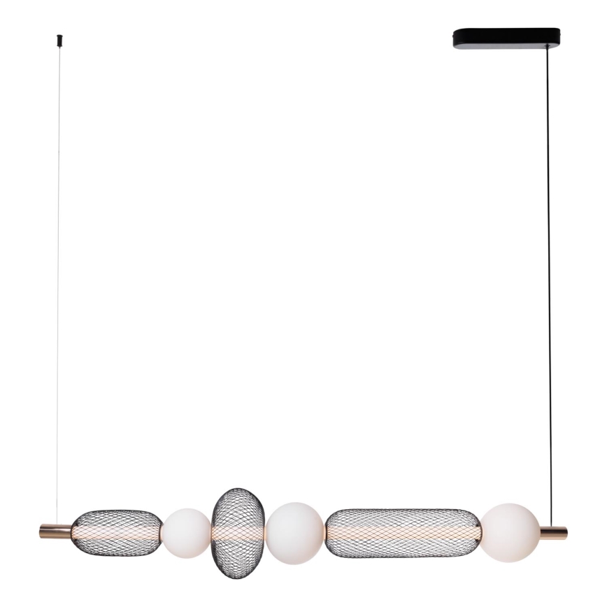 MAXLIGHT P0593 - LED Lühter BORA LED/29W/230V valge/must