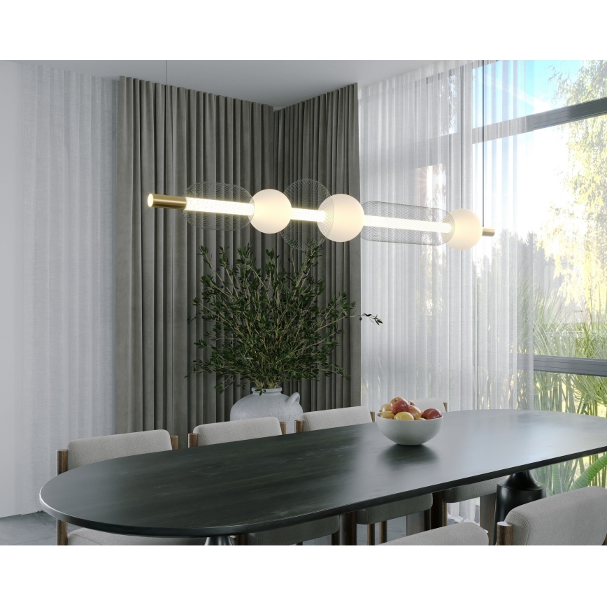 MAXLIGHT P0593 - LED Lühter BORA LED/29W/230V valge/must