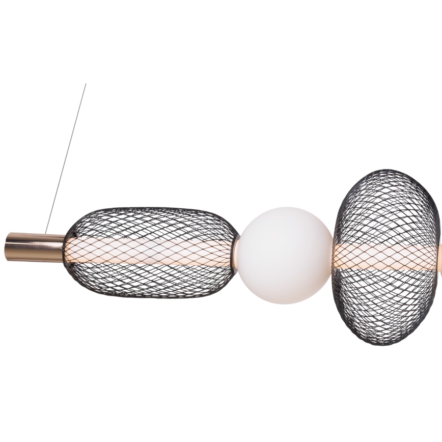 MAXLIGHT P0593 - LED Lühter BORA LED/29W/230V valge/must