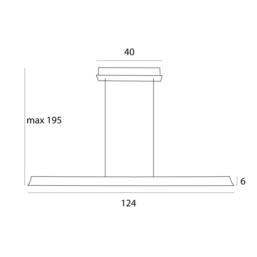 MAXLIGHT P0594 - LED Hämardatav lühter JO-JO LED/38W/230V 2700/4500/5500K messing