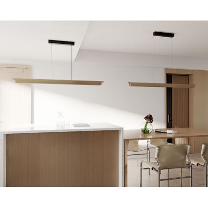 MAXLIGHT P0596 - hämardatav LED-rippvalgusti kaablil JO-JO LED/40W/230V 2700/4500/5500K kuldne