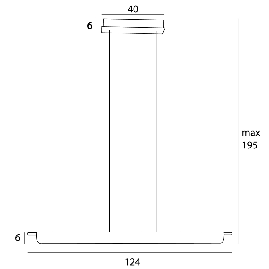 MAXLIGHT P0596 - LED Hämardatav lühter JO-JO LED/40W/230V 2700/4500/5500K messing