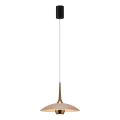 MAXLIGHT P0674 - LED-rippvalgusti kaabliga MANUKA LED/12W/230V läbimõõt 28 cm kuldne/beež