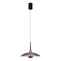 MAXLIGHT P0675 - LED rippvalgusti kaablil MANUKA LED/12W/230V läbimõõt 28 cm kuldne/sinine