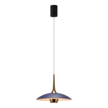 MAXLIGHT P0675 - LED rippvalgusti kaablil MANUKA LED/12W/230V läbimõõt 28 cm kuldne/sinine