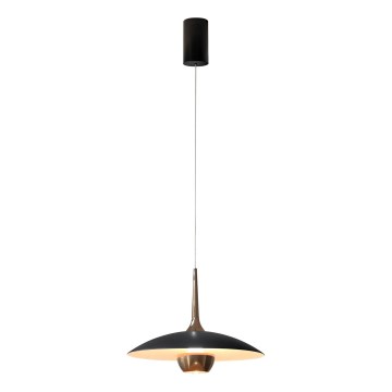 MAXLIGHT P0676 - LED-rippvalgusti kaablil MANUKA LED/12W/230V läbimõõt 28 cm kuldne/must