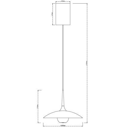 MAXLIGHT P0676 - LED-rippvalgusti kaablil MANUKA LED/12W/230V läbimõõt 28 cm kuldne/must