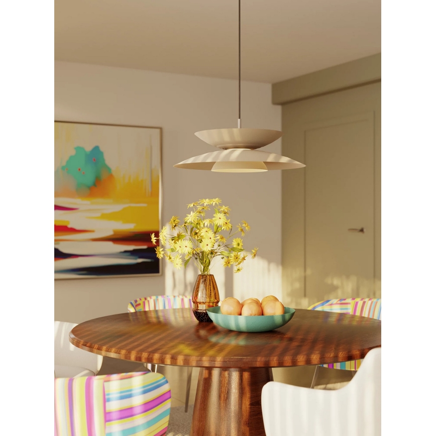 MAXLIGHT P0698 - LED-lühter kaablil MAYUMI LED/12W/230V pr. 50 cm CRI 96 beež