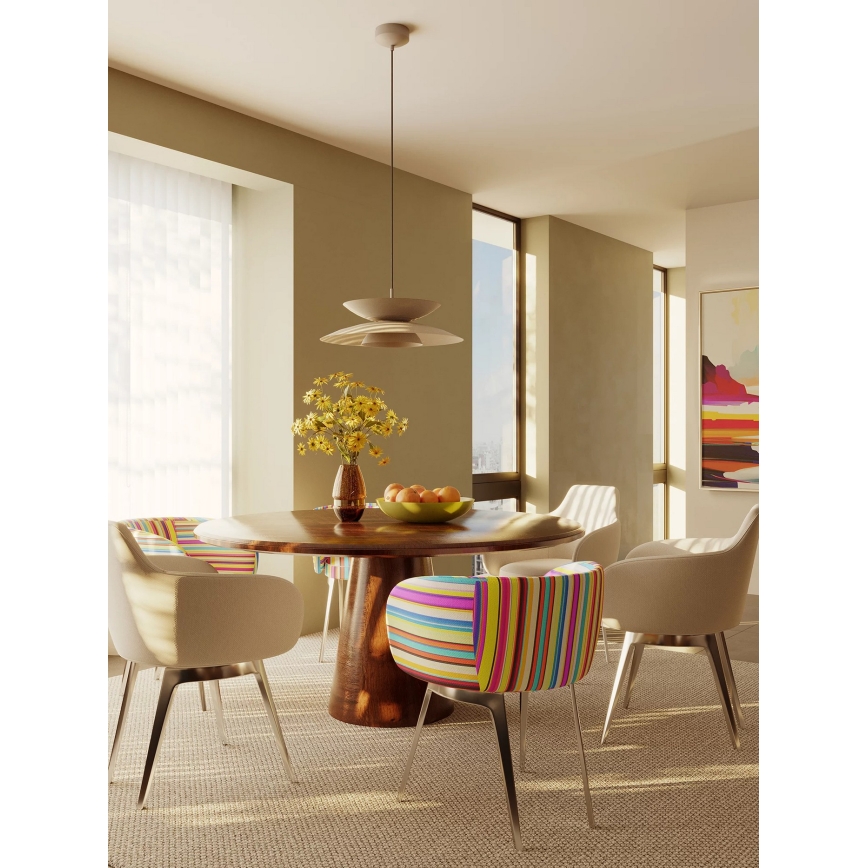 MAXLIGHT P0698 - LED-lühter kaablil MAYUMI LED/12W/230V pr. 50 cm CRI 96 beež