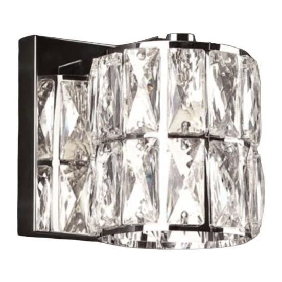 MAXLIGHT W0205 - Seinavalgusti DIAMANTE 1xG9/42W/230V läikiv kroom