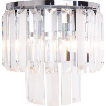 MAXLIGHT W0209 - Seinavalgusti MONACO 2xG9/40W/230V läikiv kroom