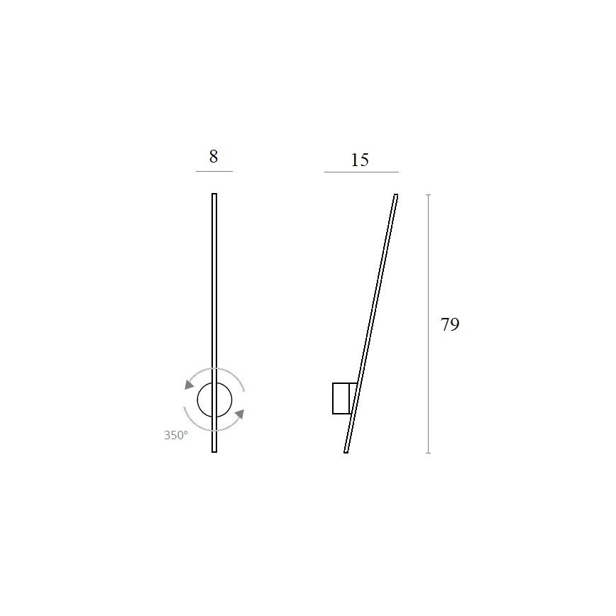 MAXLIGHT W0212 - LED Väli seinavalgusti ÄMBLIK LED/8,4W/230V IP44 valge