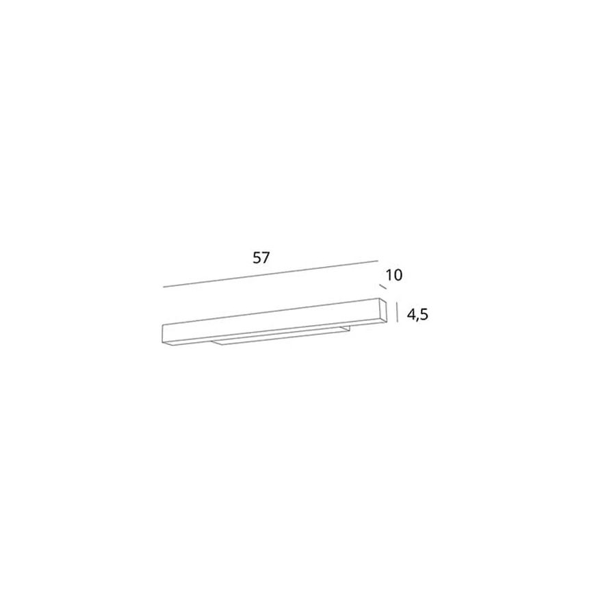 MAXLIGHT W0263 - LED Hämardatav peeglivalgustus vannituppa LINEAR LED/18W/230V 57 cm IP44 valge