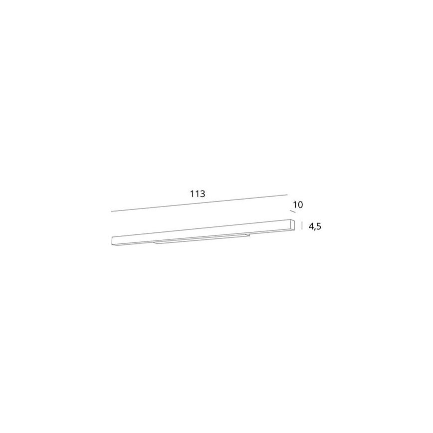 MAXLIGHT W0265 - LED Hämardatav peeglivalgustus vannituppa LINEAR LED/36W/230V 113,5 cm IP44 valge