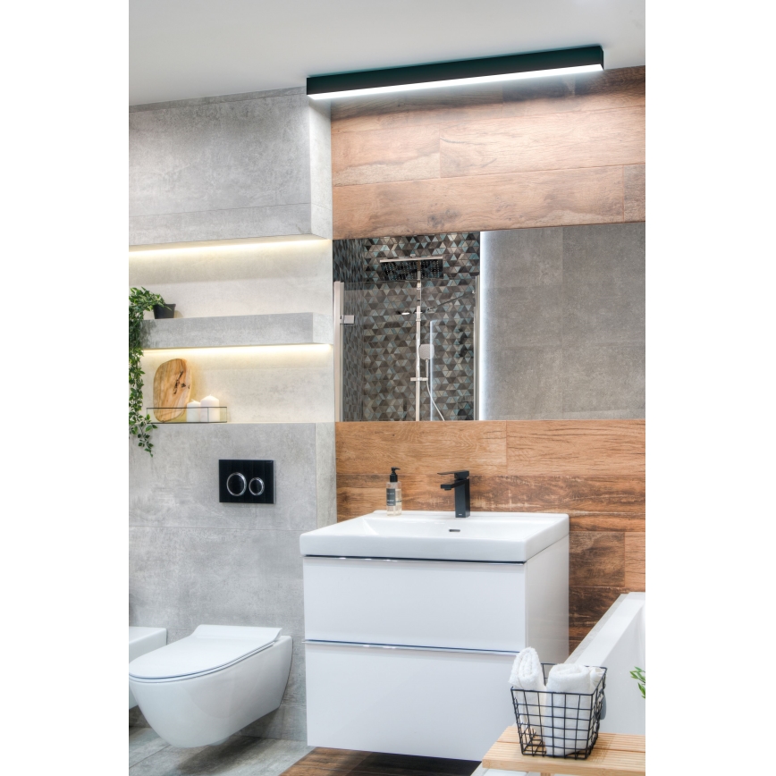 MAXLIGHT W0266 - LED Hämardatav peeglivalgustus vannituppa LINEAR LED/36W/230V 113,5 cm IP44 must