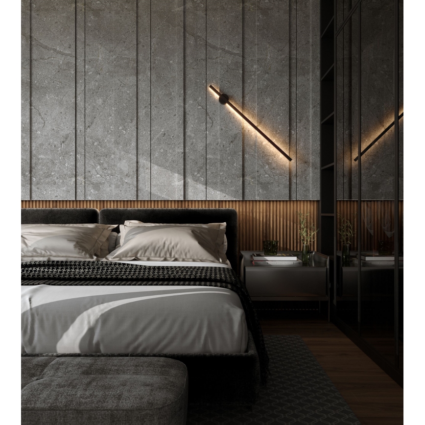 MAXLIGHT W0267 - LED Väli seinavalgusti ÄMBLIK LED/8,4W/230V IP44 must