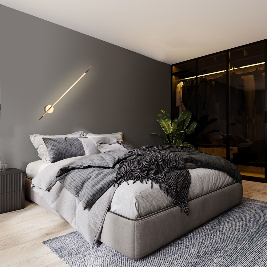 MAXLIGHT W0297 - LED Väli seinavalgusti ÄMBLIK LED/8,4W/230V IP44 kuldne