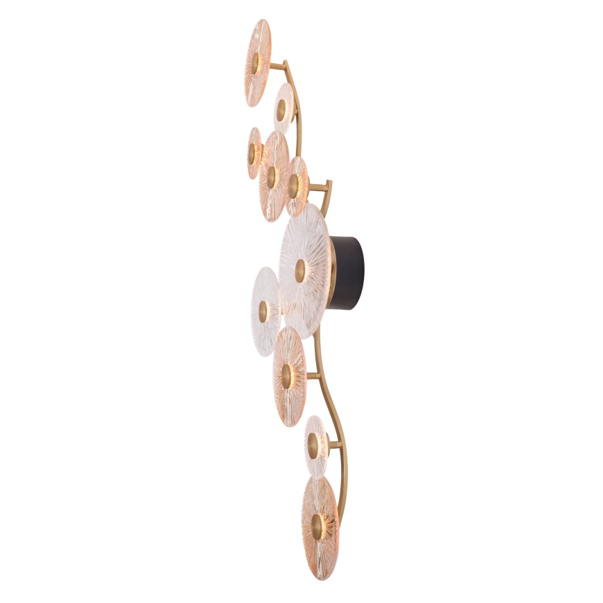 MAXLIGHT W0354 - LED Seinavalgusti ALLURE 10xLED/4,3W/230V kuldne