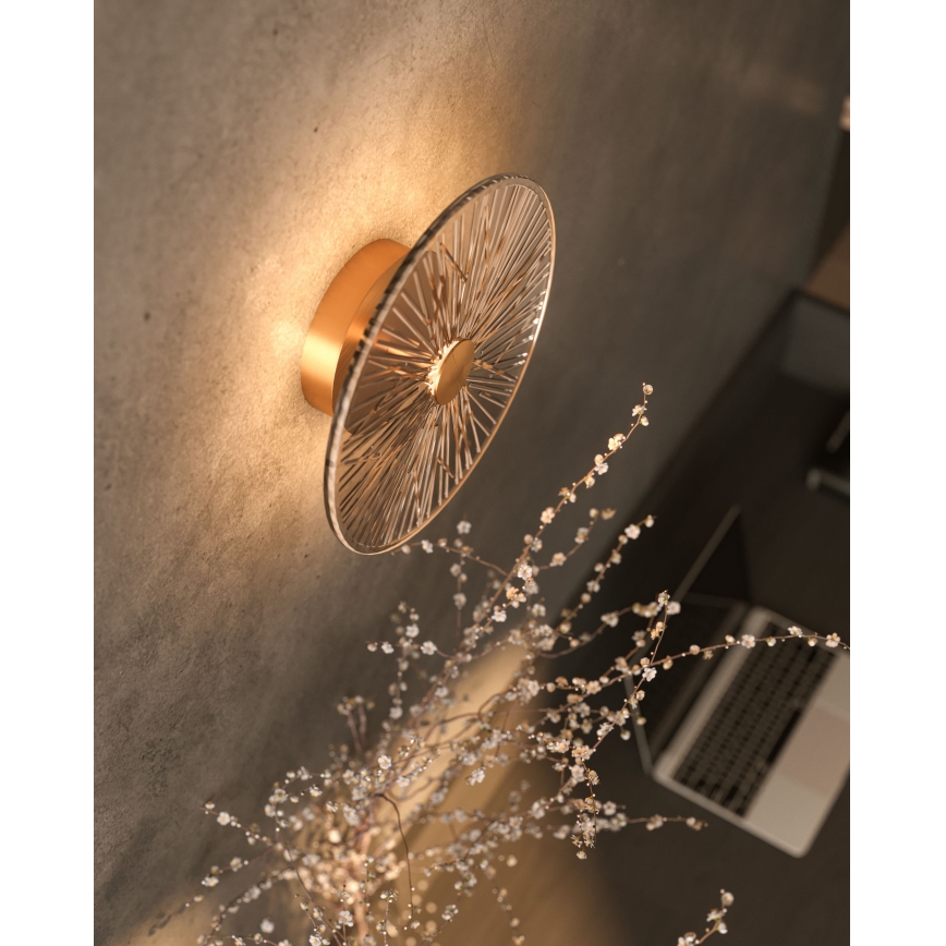 MAXLIGHT W0355 - LED Seinavalgusti ALLURE LED/5W/230V d. 28 cm kuldne