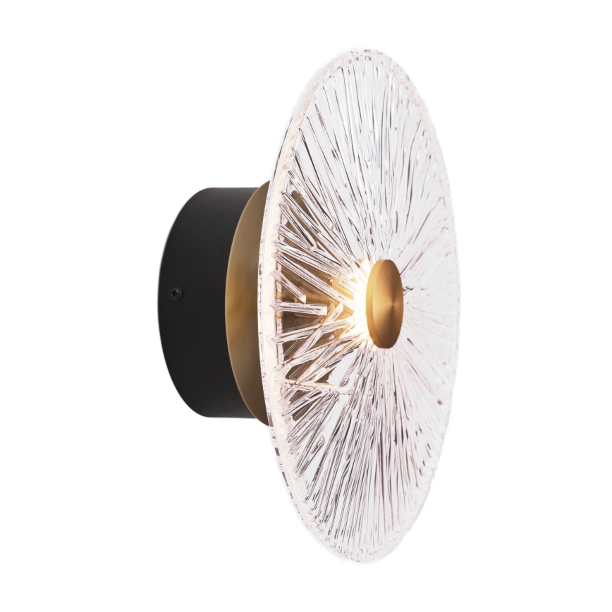 MAXLIGHT W0356 - LED Seinavalgusti ALLURE LED/5W/230V d. 28 cm kuldne/läbipaistev