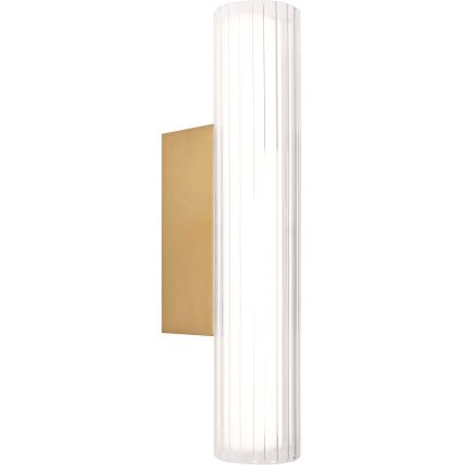 MAXLIGHT W0364 - LED Seinavalgusti vannituppa FAYETTE LED/6W/230V 31 cm IP44 kuldne